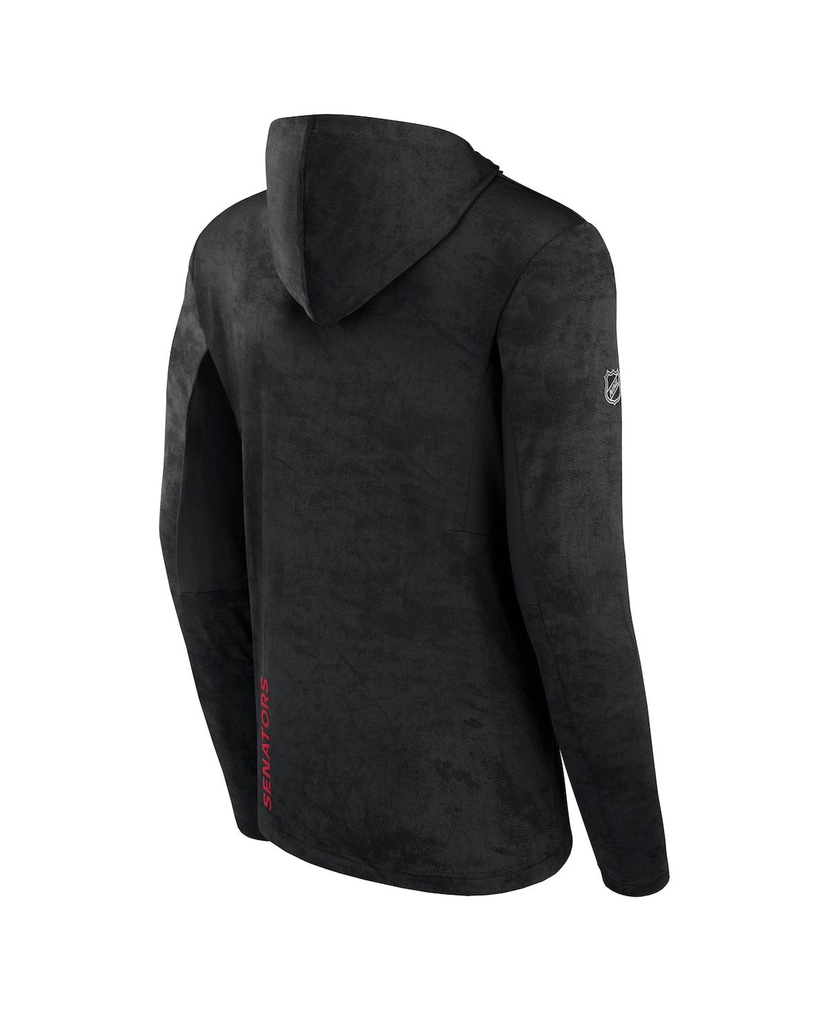 Men's FanaticsOttawa Senators Authentic Pro Rink Camo Pullover Hoodie - Black