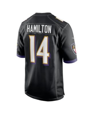 Men's Kyle Hamilton Black Baltimore Ravens 2022 NFL Draft First Round Pick Game Jersey