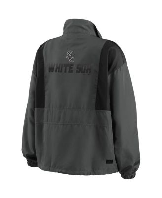 Women's Charcoal Chicago White Sox Packable Half-Zip Jacket