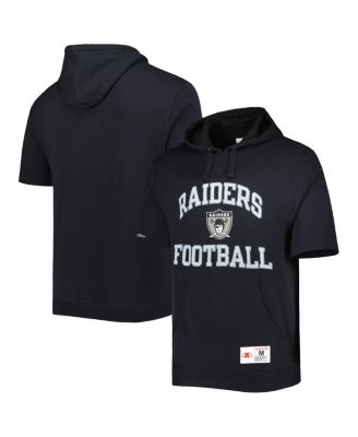 Men's Mitchell & Ness Heather Gray Dallas Cowboys Washed Short Sleeve Pullover Hoodie Size: Small