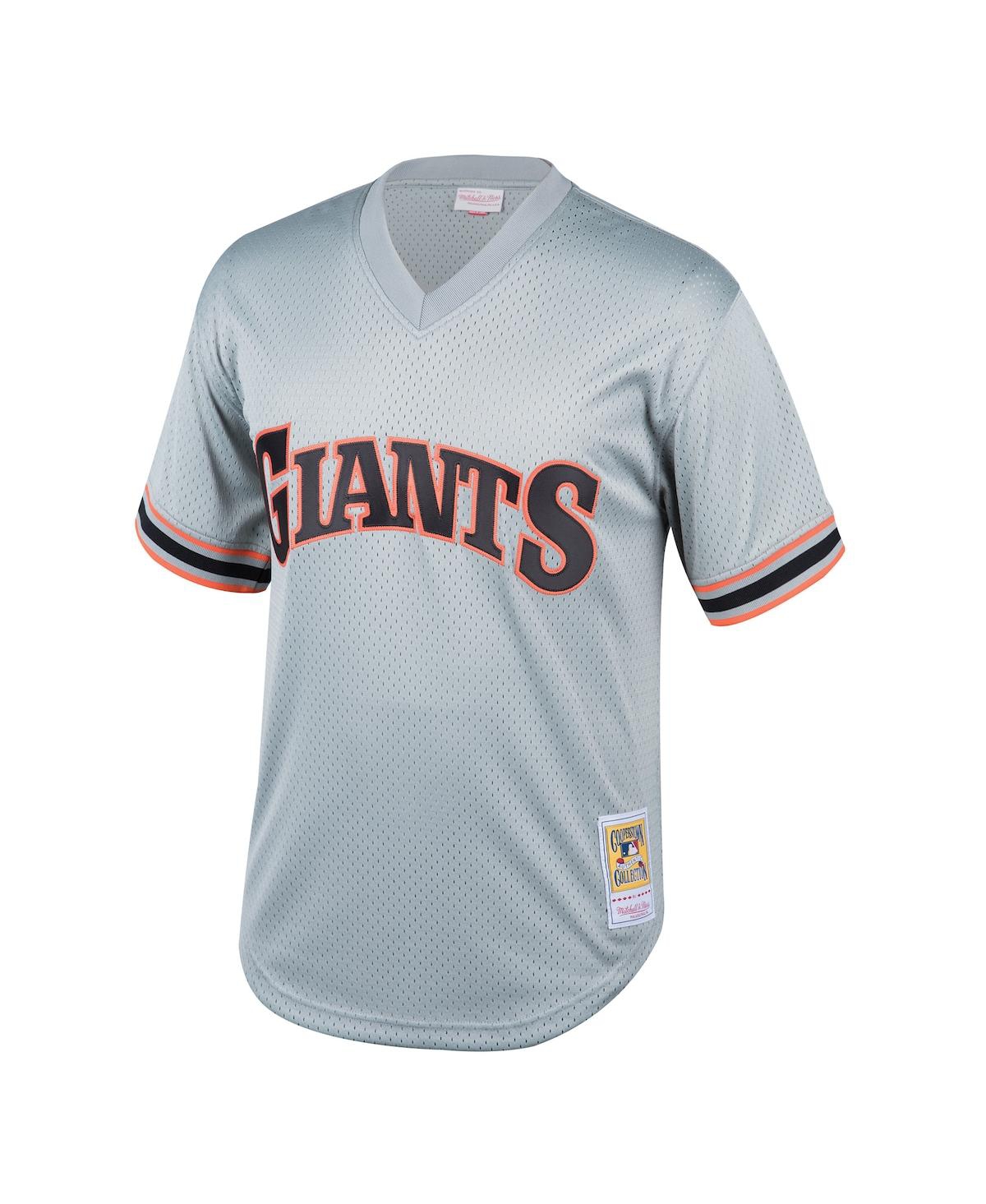 Big Boys and Girls Mitchell & Ness Will ClarkSan Francisco Giants Cooperstown Collection Mesh Batting Practice Jersey - Gray