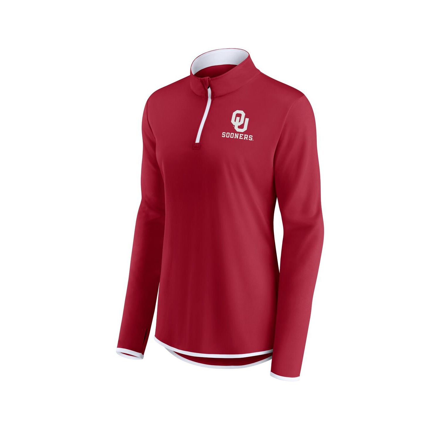 Women's Crimson Oklahoma Sooners Worth the Drive Quarter-Zip Top