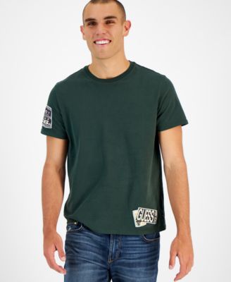 GUESS - Men's East West Embroidered Patch Logo Graphic T-Shirt