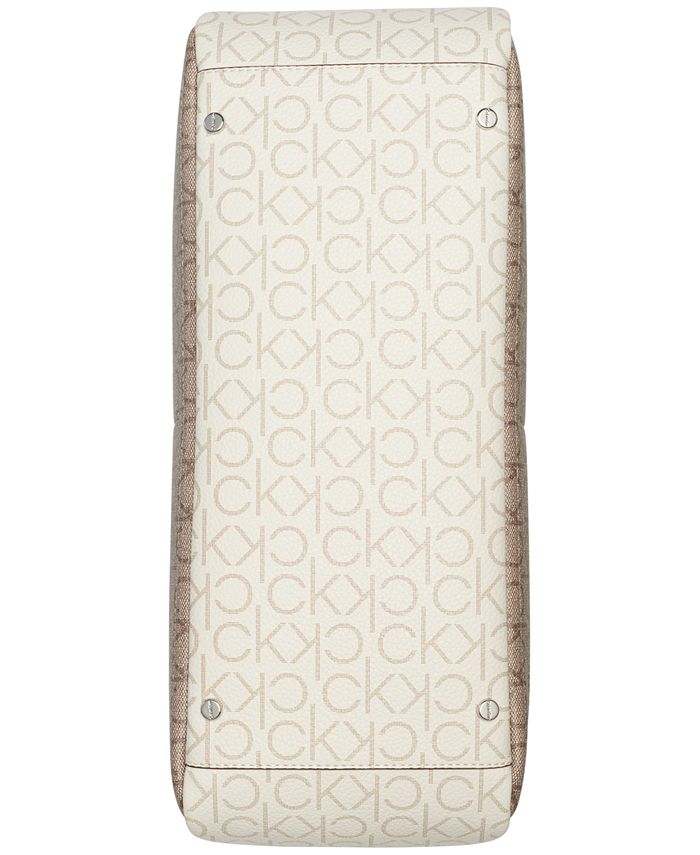 Calvin Klein Zoe Signature Colorblock Tote with Pouch Macy's