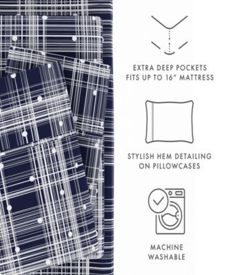 The Timeless Classics Premium Ultra Soft Pattern 4-Pc. Sheet Set, Queen