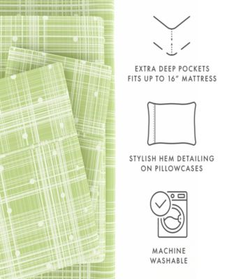 The Timeless Classics Premium Ultra Soft Pattern 4-Pc. Sheet Set, Queen