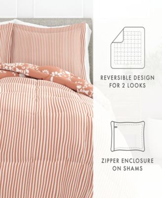 ienjoy Home Ultra Soft Daisy Medallion Reversible 2- Pc. Comforter Set, Twin