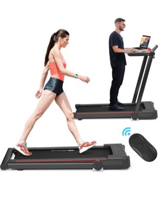 Costway 2.25HP 3-in-1 Folding Treadmill W/Table Speaker Remote Control ...