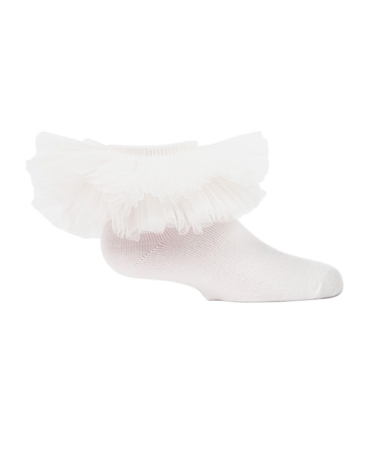 MeMoi Big Girls Oversized Tutu Ballerina Anklet Socks