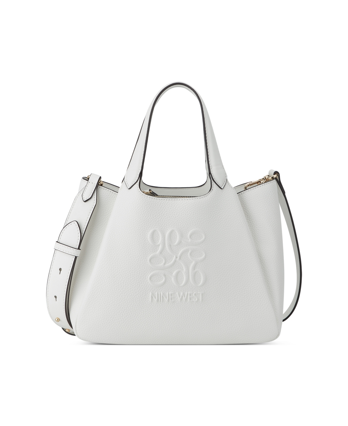 Nine West Women's Emmaline Small Shopper Bag In Optic White ModeSens
