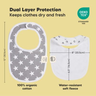 8pk Baby Bibs for Boy, Baby Drool Bib for Baby Boys and Girls, Infant Teething Bibs