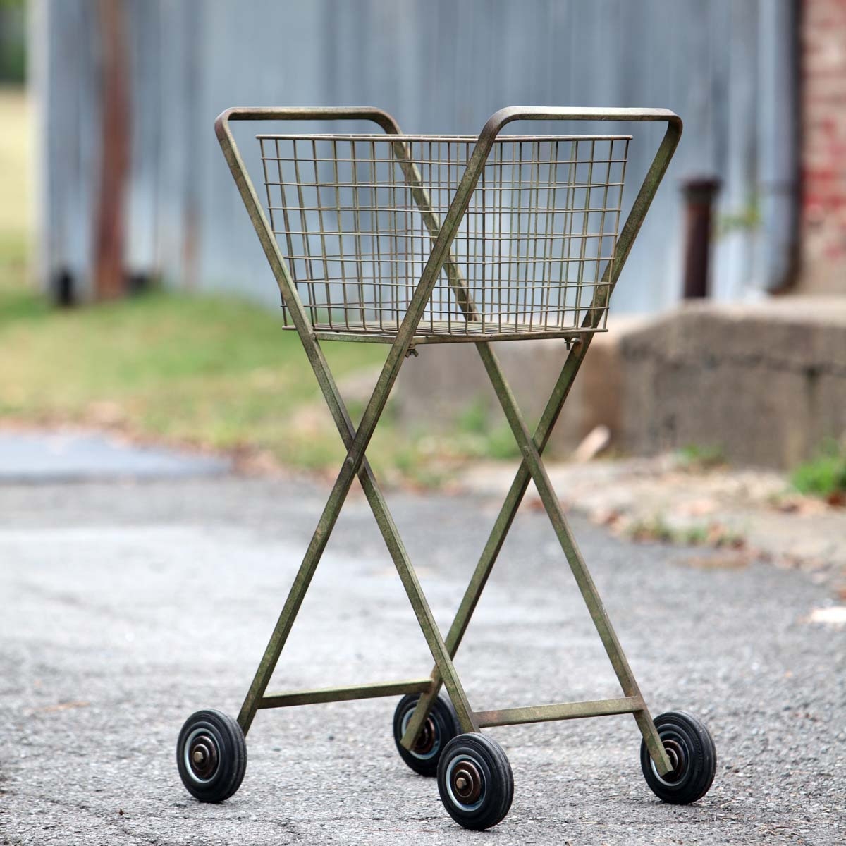 Park Hill Collection Vintage-style Rolling Cart In Open Miscellaneous