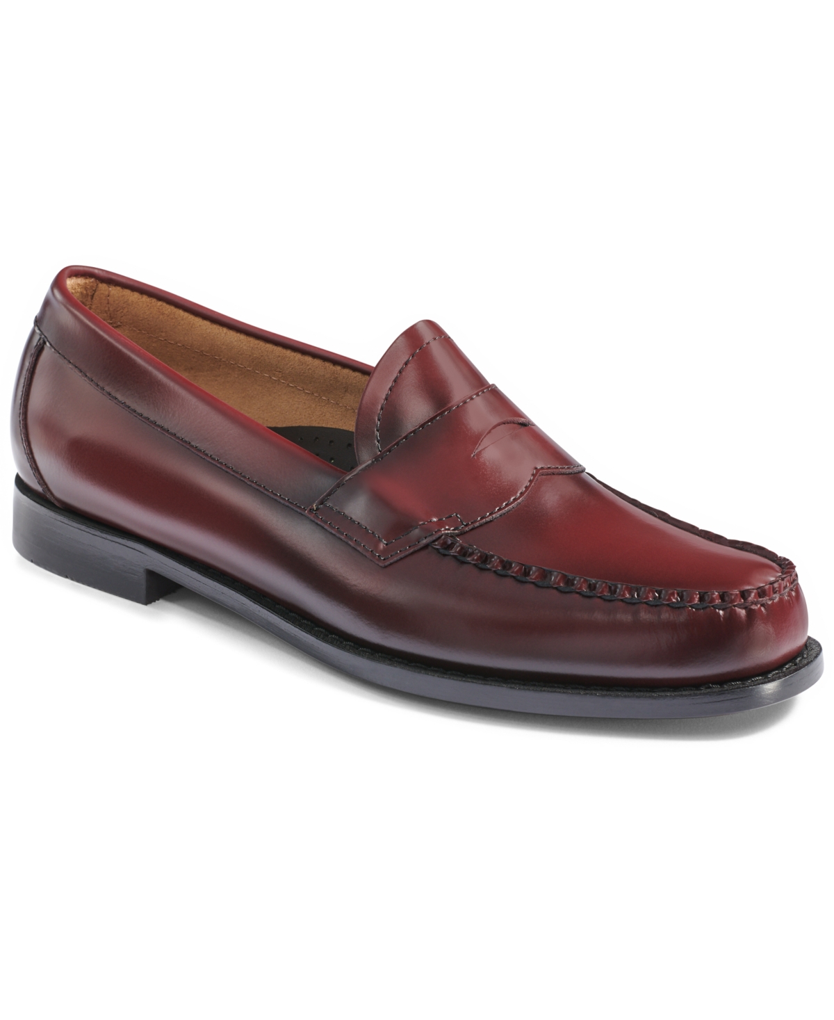 Shop Gh Bass G.h.bass Men's 1936 Logan Flat Strap Weejuns Loafers In Wine