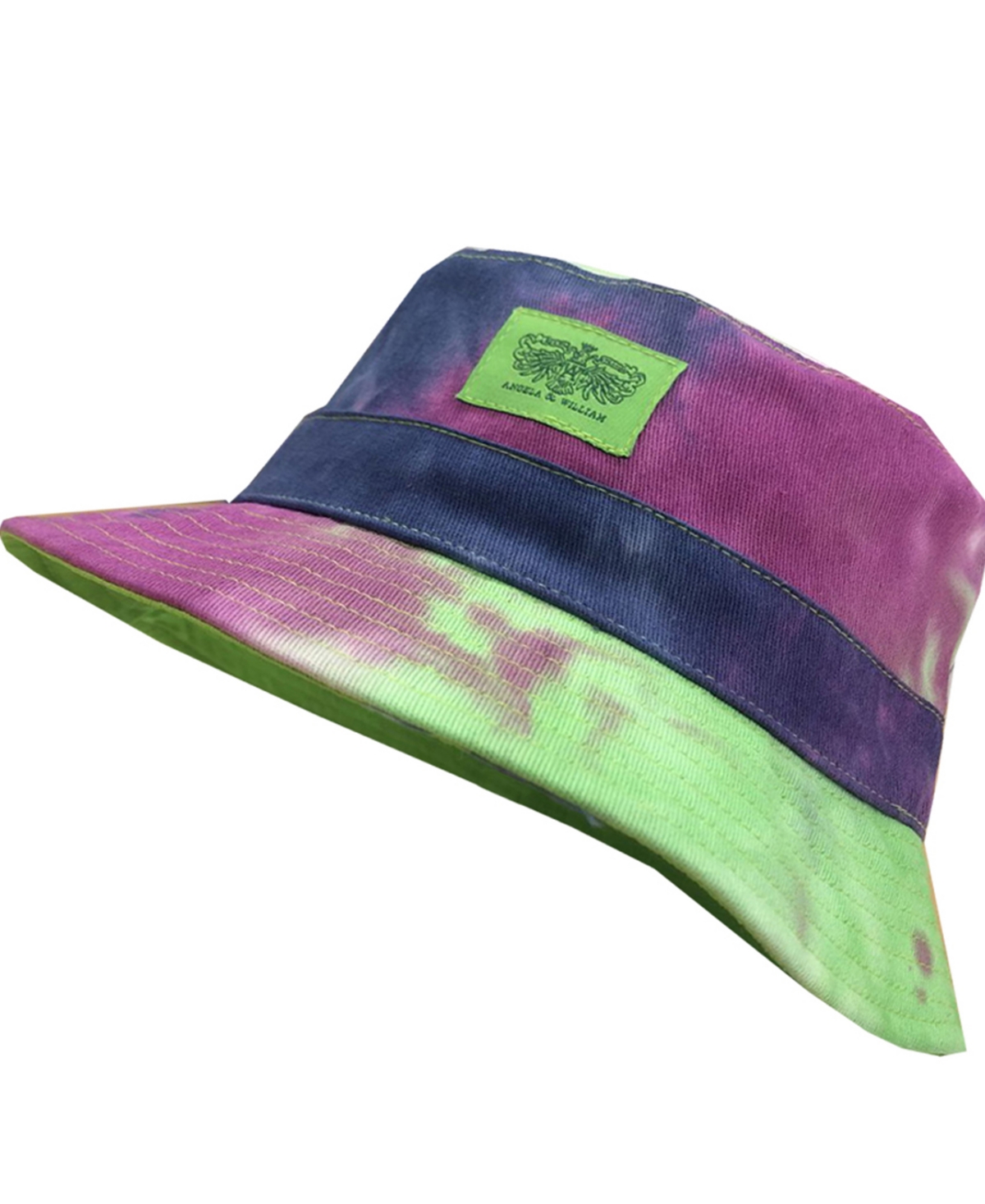 Shop Angela & William Unisex Tie Dye Double Side Wear Reversible Bucket Hat In Mix Hot Pink