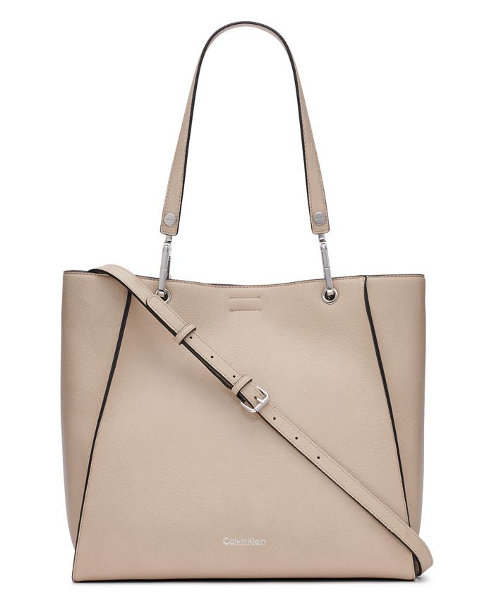 Calvin Klein, Bags, Beige Calvin Klein Bag With Chain Detailing