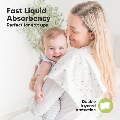 6pk Shea Baby Burp Cloths for Baby Boys and Girls, Burping Cloths for Babies, Newborn