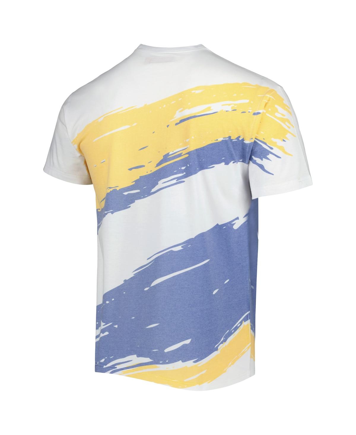 Shop Mitchell & Ness Men's  White North Carolina A&t Aggies Paintbrush Sublimated T-shirt