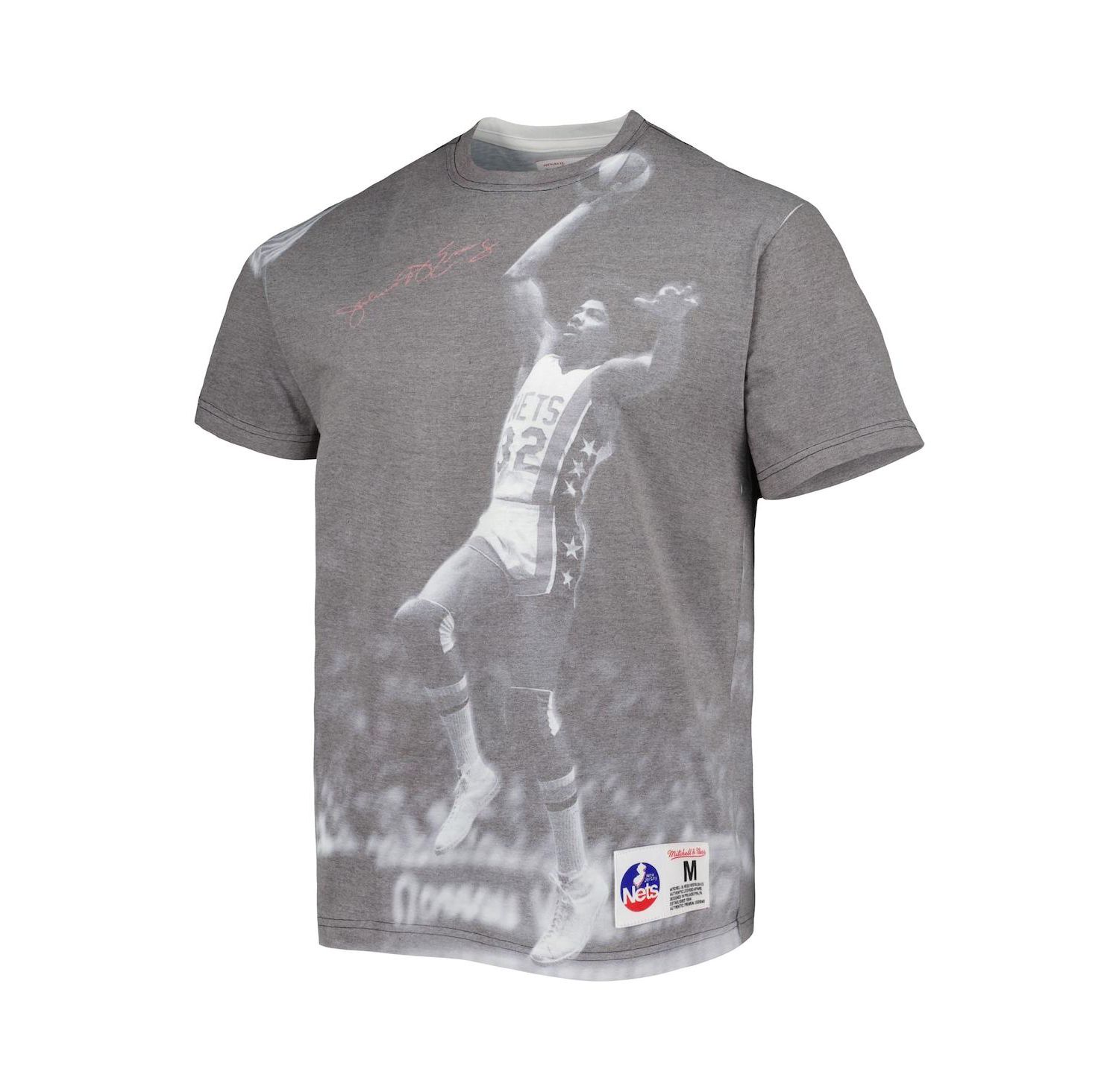 Men's Julius Erving Heather Gray New York Nets Above The Rim T-shirt