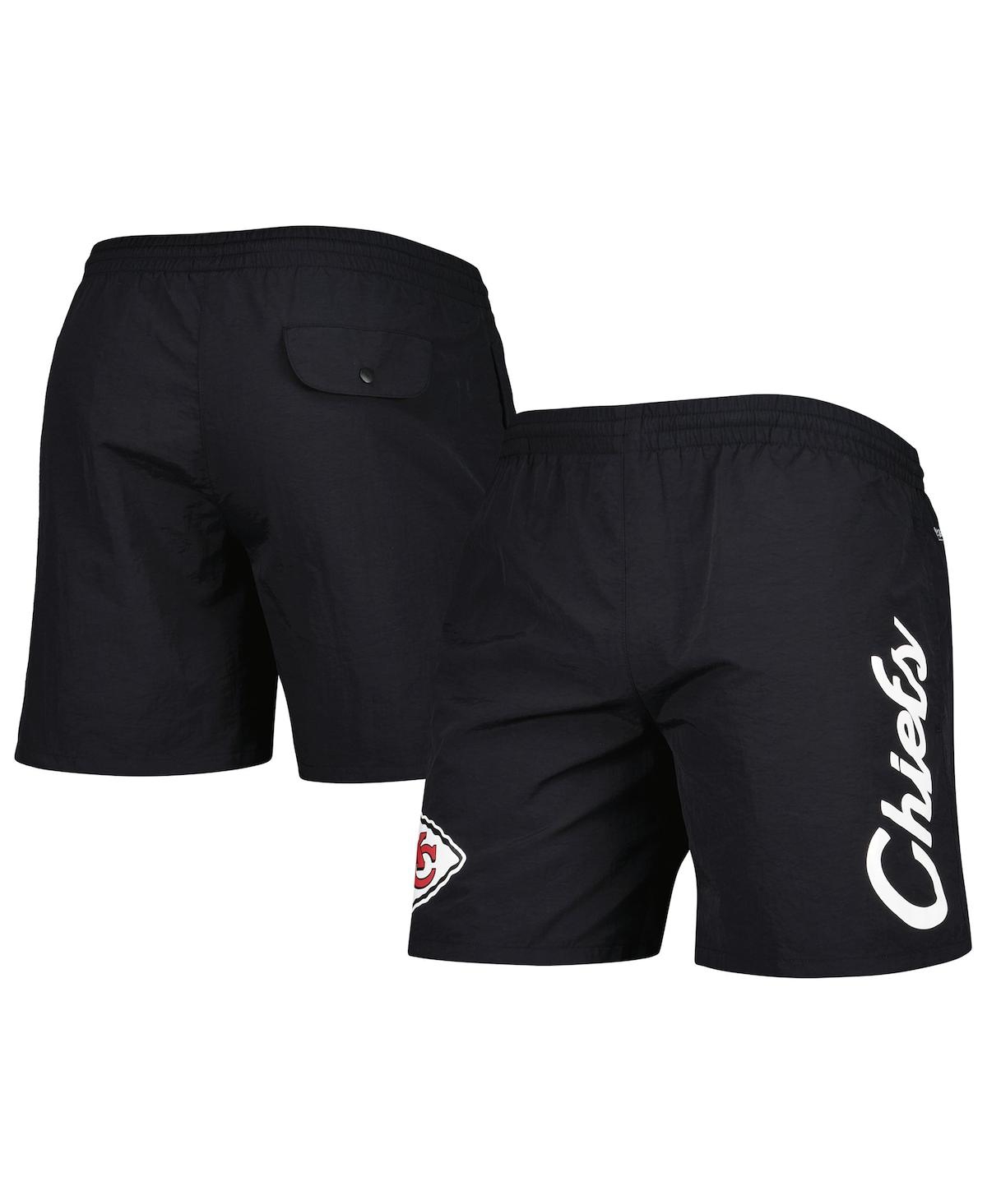 Mitchell & Ness Men's  Black Kansas City Chiefs Team Essentials Nylon Shorts In Black