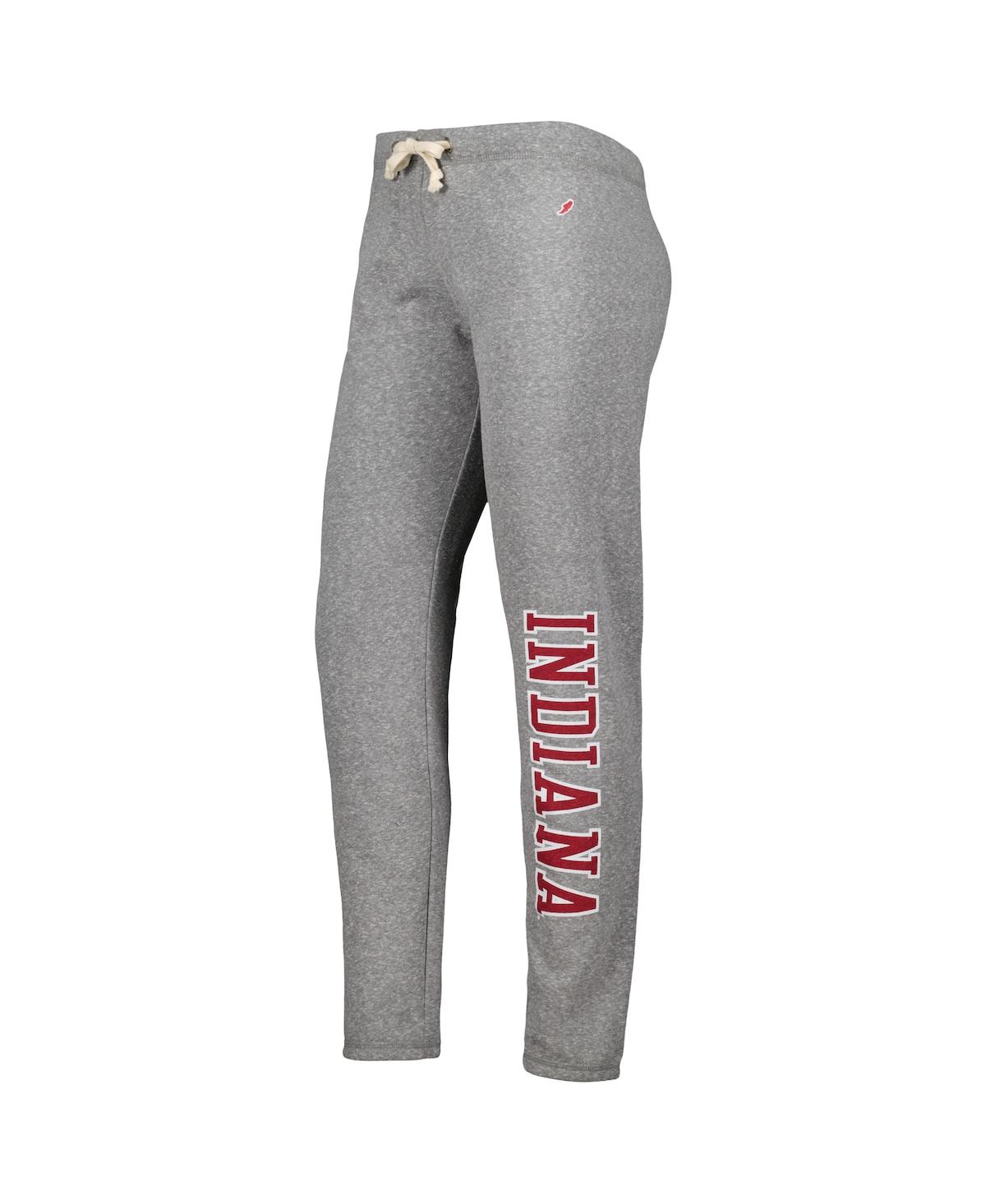 Shop League Collegiate Wear Women's  Heather Gray Indiana Hoosiers Victory Springs Tri-blend Jogger Pants