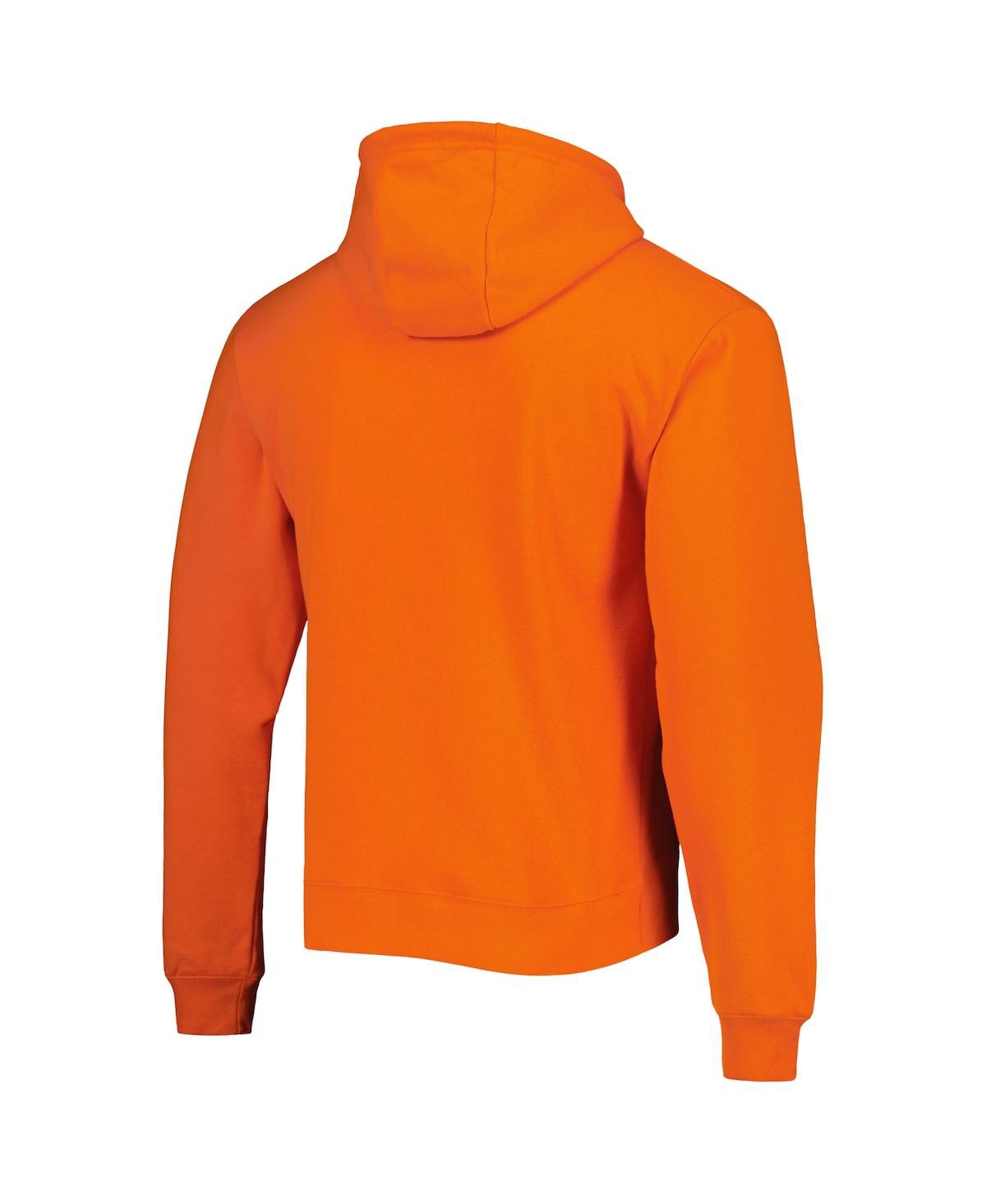 Shop League Collegiate Wear Men's  Orange Clemson Tigers Arch Essential Fleece Pullover Hoodie