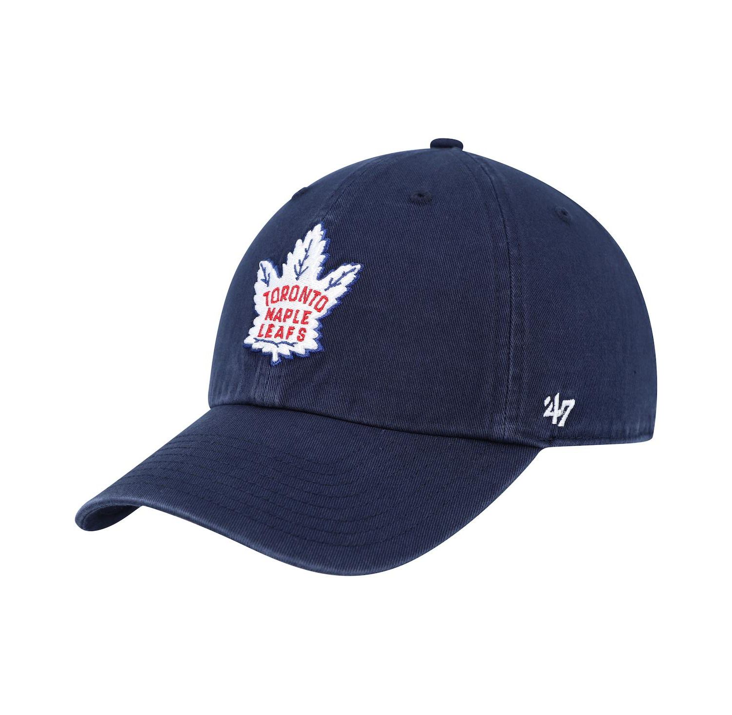 Men's Navy Toronto Maple Leafs Clean Up Adjustable Hat