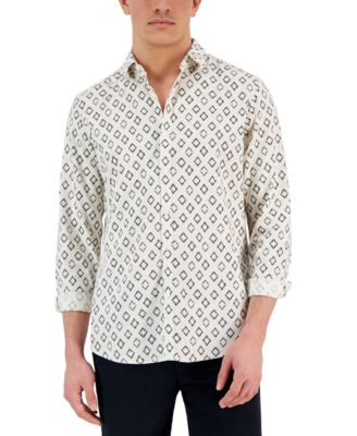 Alfani - Men's Bachi Geo-Print Shirt