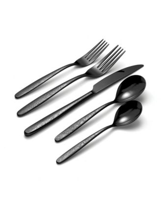 Storm Black 20 Piece Everyday Flatware Set, Service For 4