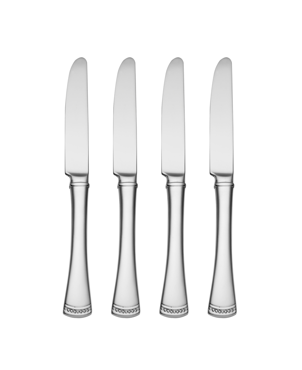 Shop Lenox Portola Dinner Knives, Set Of 4 In Metallic