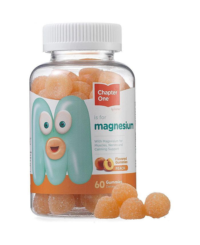 Zahler Chapter One Peach Flavored Magnesium for Kids 60 Flavored