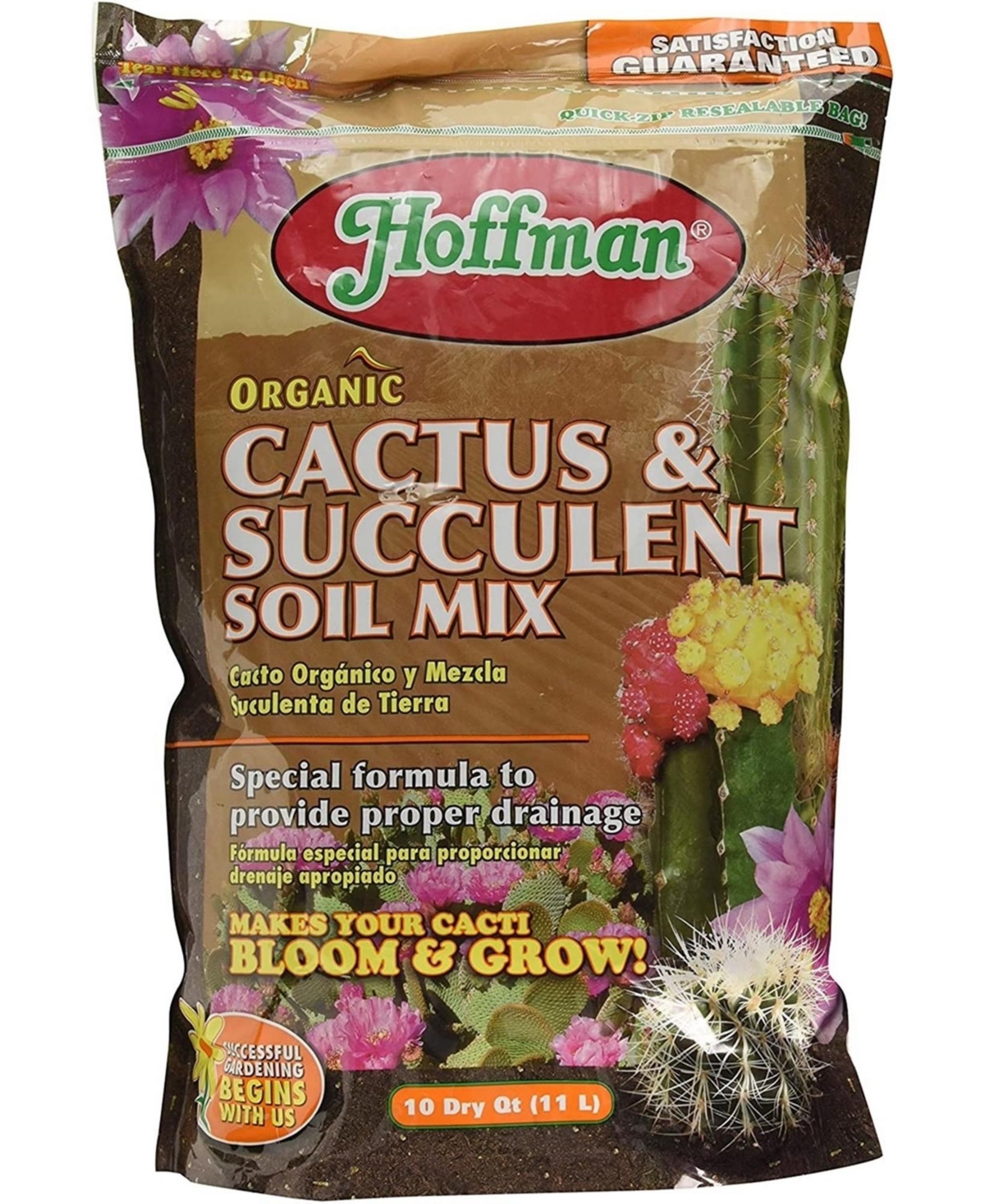 Hoffman 10410 Organic Cactus and Succulent Soil Mix, 1 10-Quart bag - Open Miscellaneous