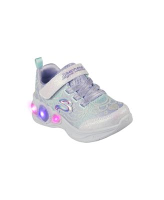 Skechers Toddler Girls Princess Wishes Light-Up Stay-Put Casual