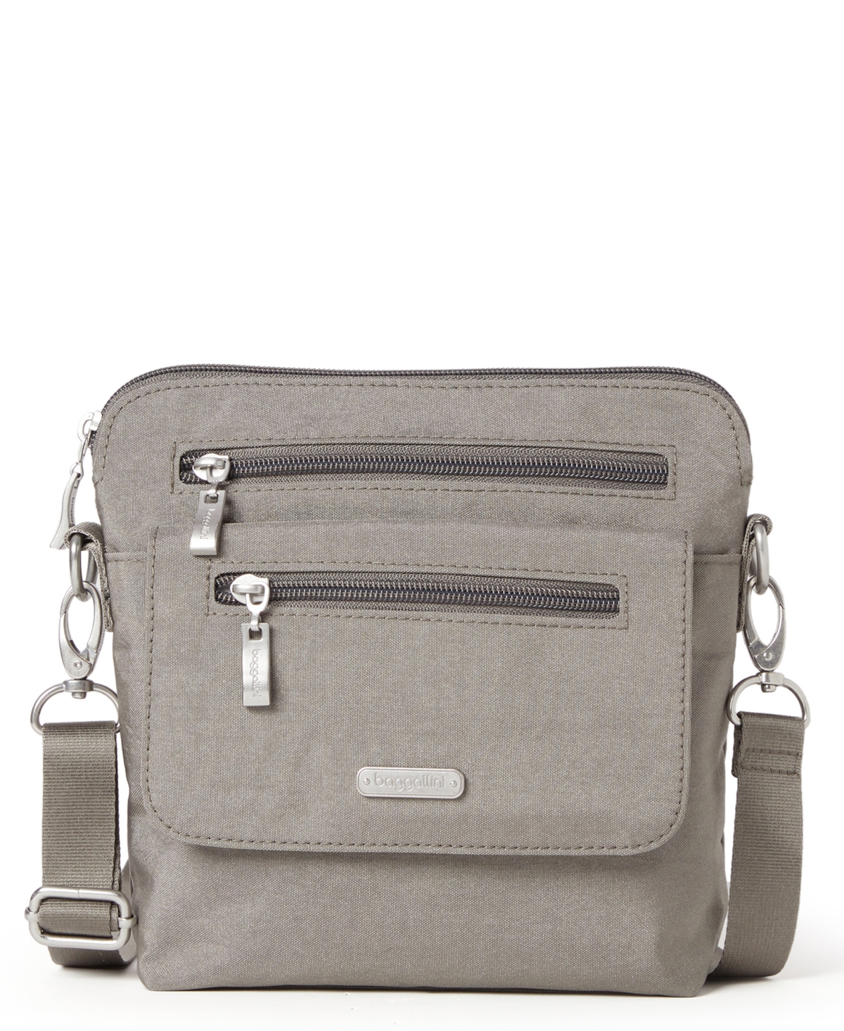 Baggallini Let's Escape Crossbody In Sterling Shimmer