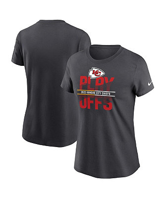 Nike Women's Anthracite Kansas City Chiefs 2022 NFL Playoffs Iconic T ...