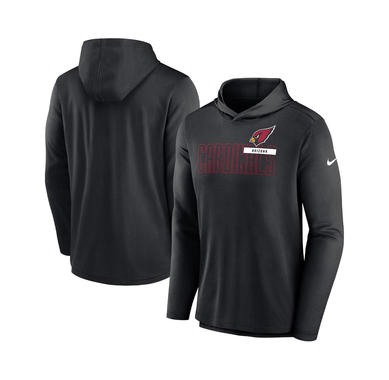 Men's Black Arizona Cardinals Performance Team Pullover Hoodie