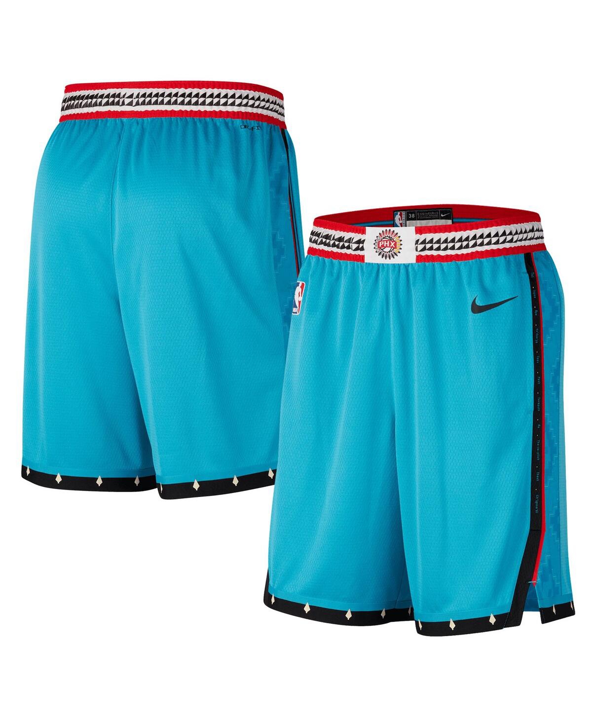 Shop Nike Men's  Turquoise Phoenix Suns 2022/23 City Edition Swingman Shorts