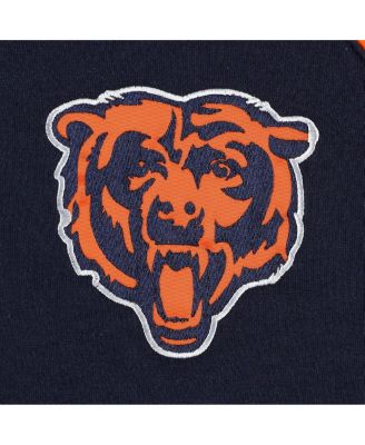 Men's Navy Chicago Bears Defender Raglan Full-Zip Hoodie Varsity Jacket
