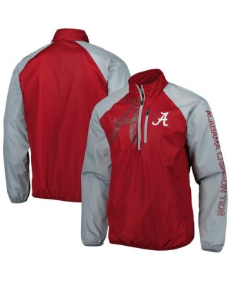 Men's Crimson Alabama Crimson Tide Point Guard Raglan Half-Zip Jacket