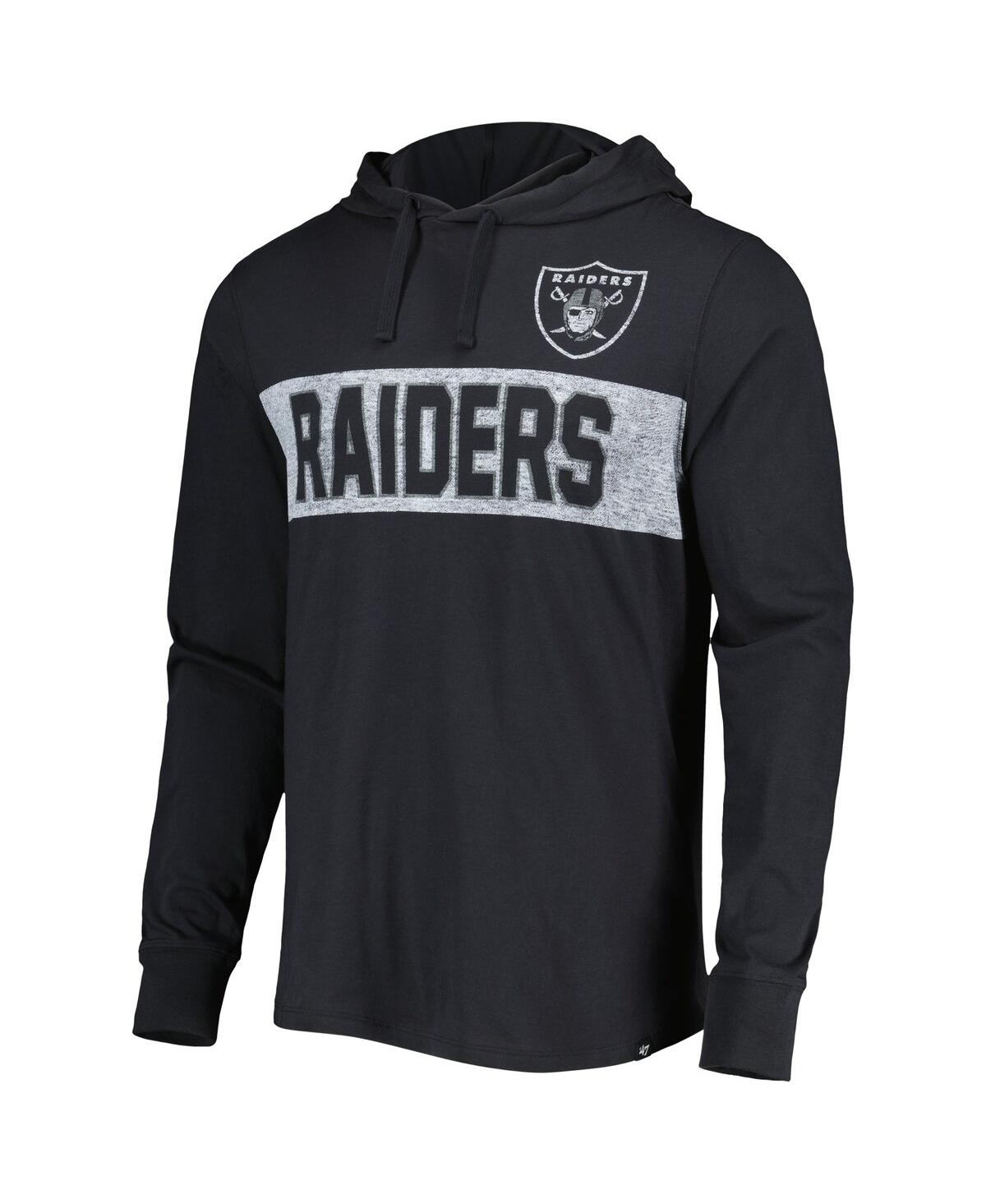 Men's '47 BrandLas Vegas Raiders Field Franklin Pullover Hoodie - Black