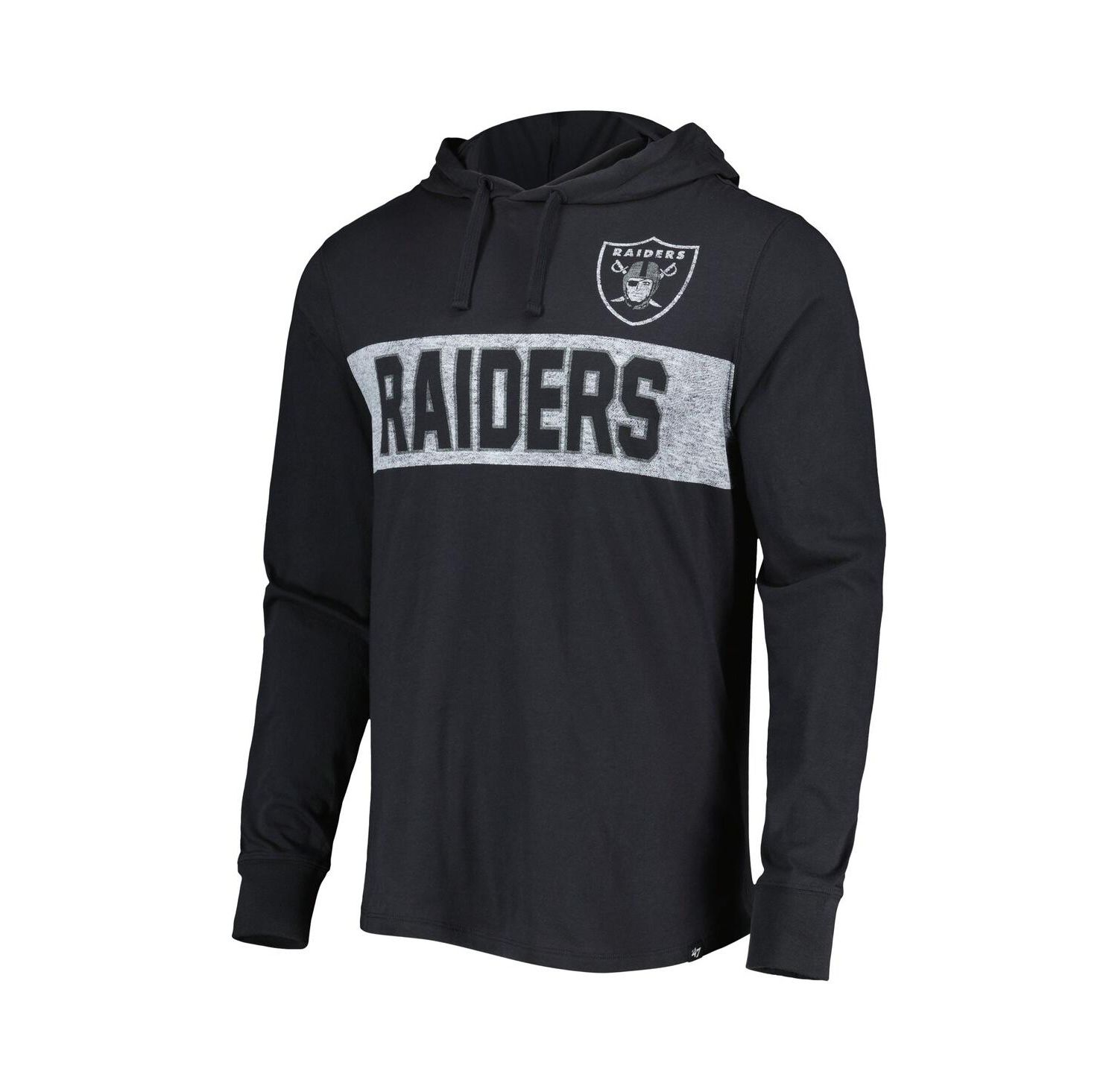 Men's Black Las Vegas Raiders Field Franklin Pullover Hoodie
