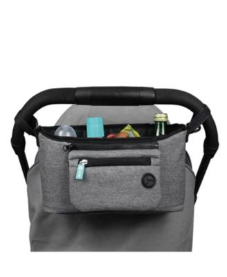 Kids Adjustable Stroller Organizer with Removable Wristlet for Diapers, Bottles, Keys, and Accessories