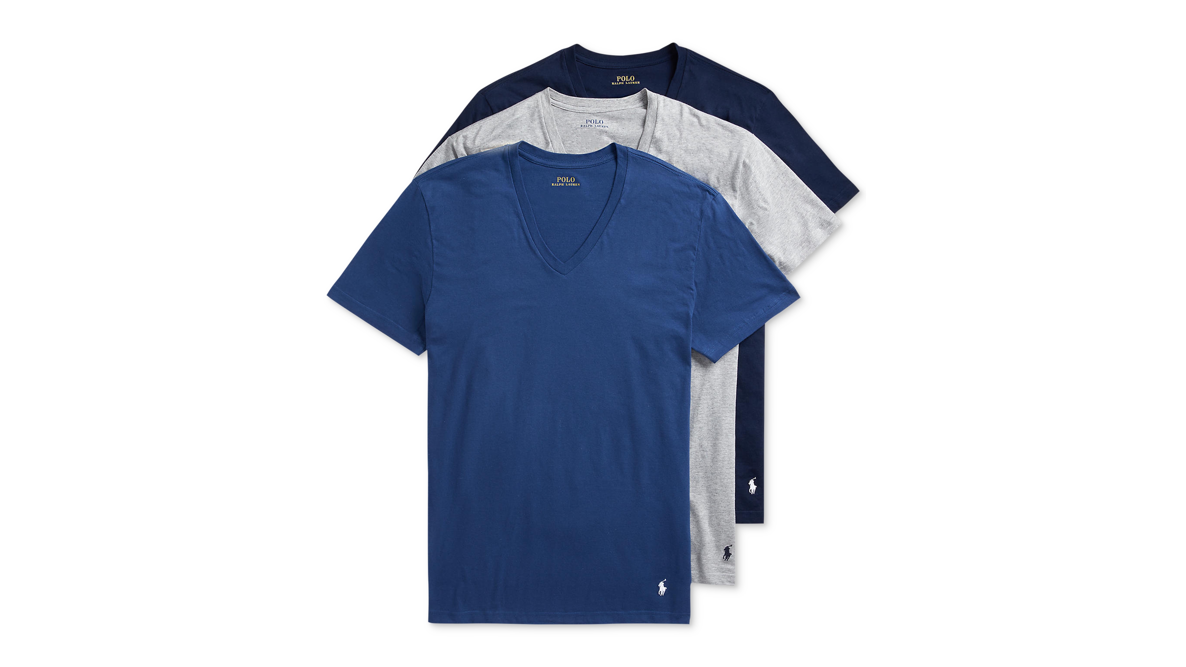 Polo Ralph Lauren Men's 3-Pack V-Neck Classic Undershirts
