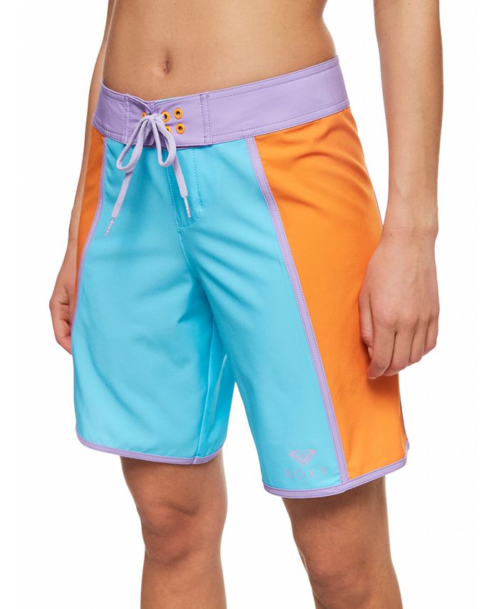 Roxy Juniors' Colorblocked TieWaist Board Shorts Macy's