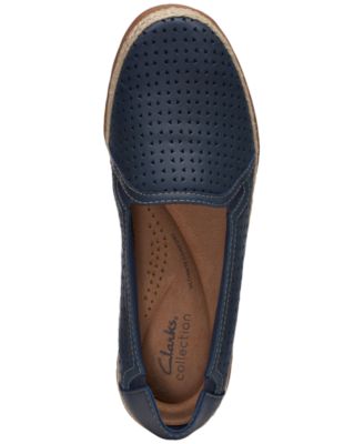 Slip-On Espadrille Leather Flats