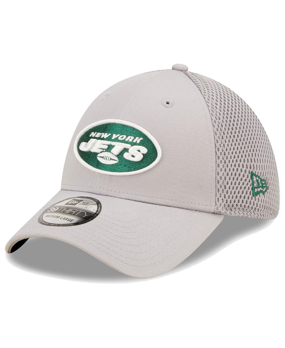 Men's New EraNew York Jets Team Neo 39Thirty Flex Hat - Gray