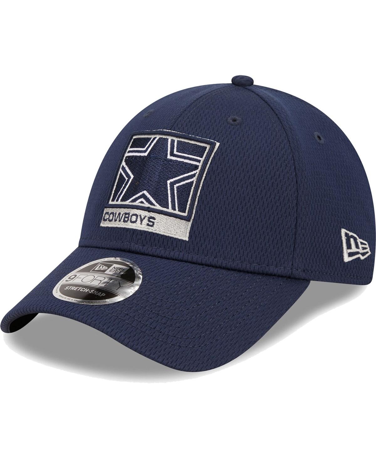Shop New Era Men's  Navy Dallas Cowboys Framed Af 9forty Snapback Hat