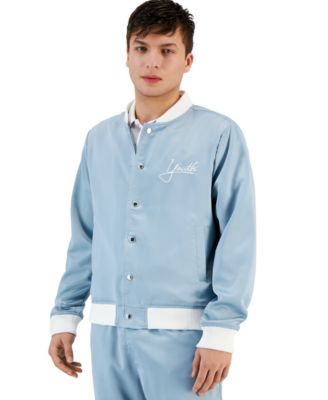 Native Youth - Men's Rupert Snap-Front Satin Baseball Jacket