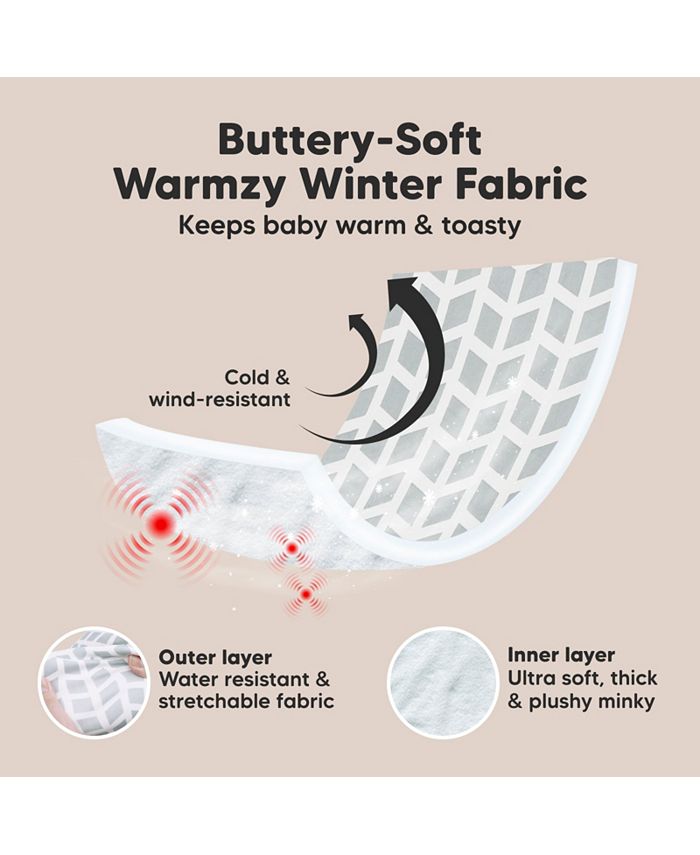 KeaBabies Warmzy Baby Car Seat Cover, Universal Stretch Fit Infant