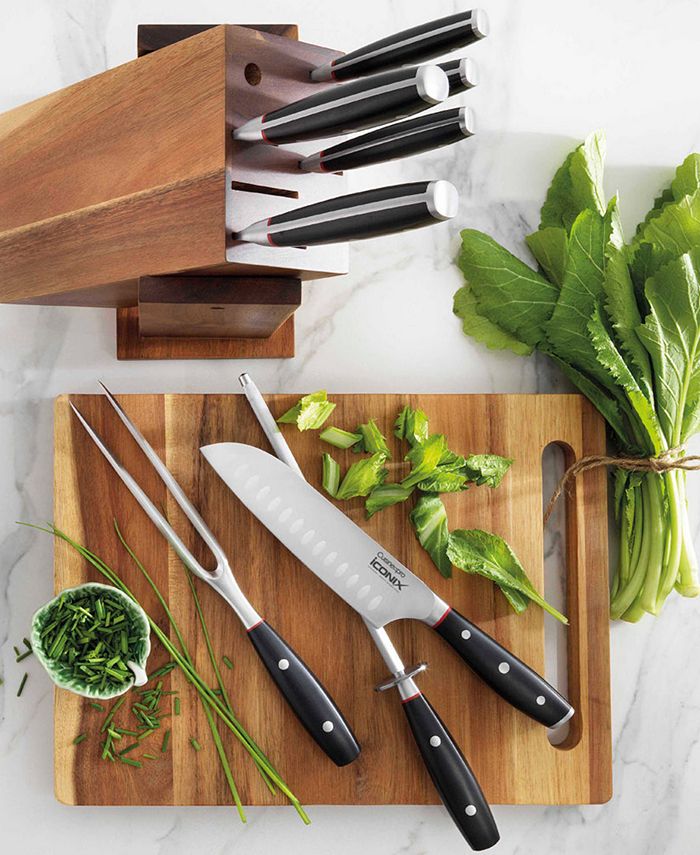 Cuisine::pro® iconiX™ Holz 6 Piece Knife Block – THE CUSTOM CHEF TM