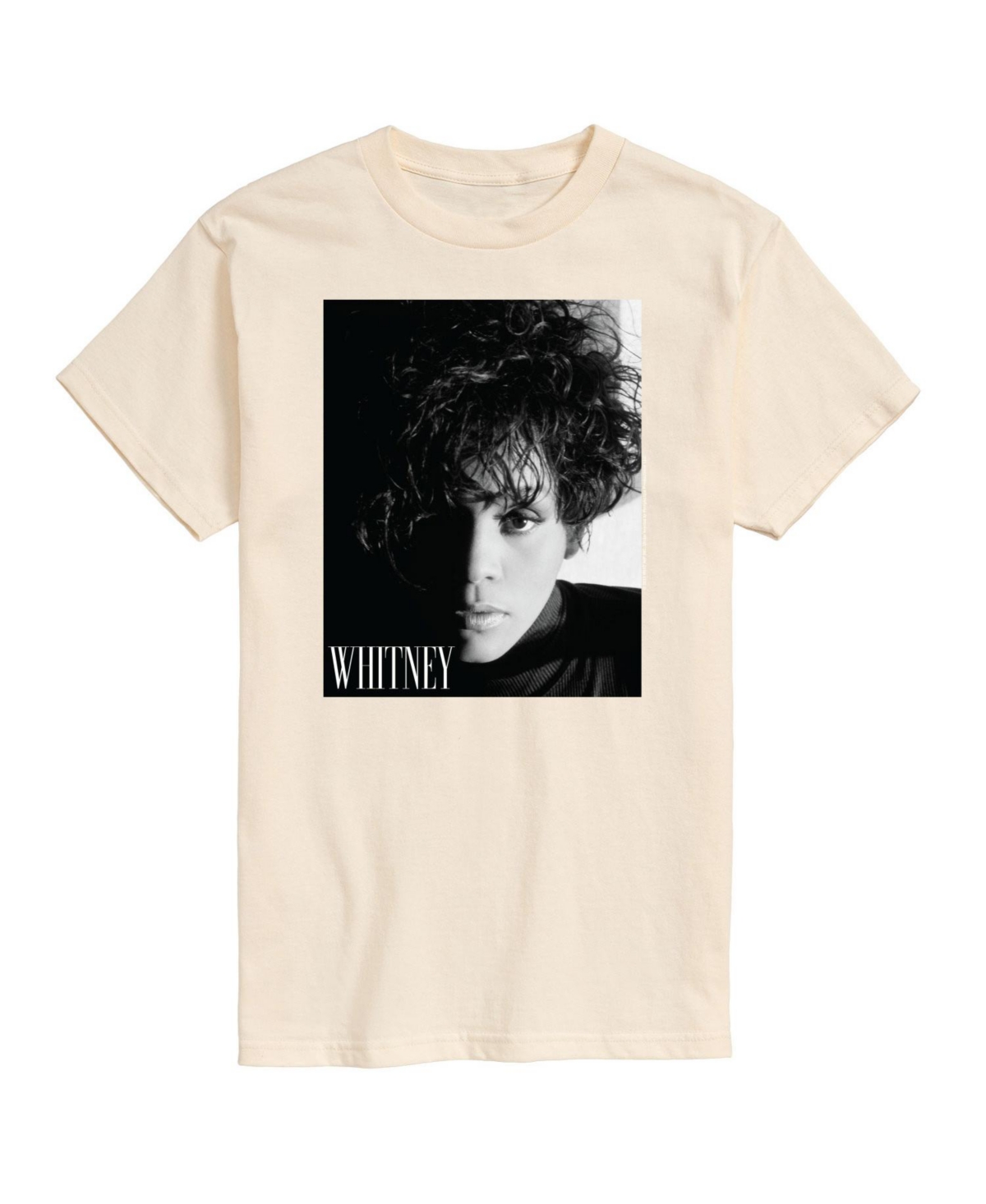 Airwaves Men's Whitney Houston Short Sleeve T-shirt In Beige/khaki